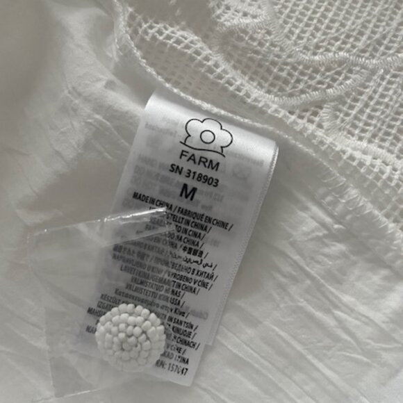 FARM RIO Embroidered Blouse with Appliques and Beaded Buttons - Picture 8 of 9